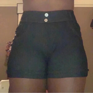 Stretchy Black Jeggings Shorts​